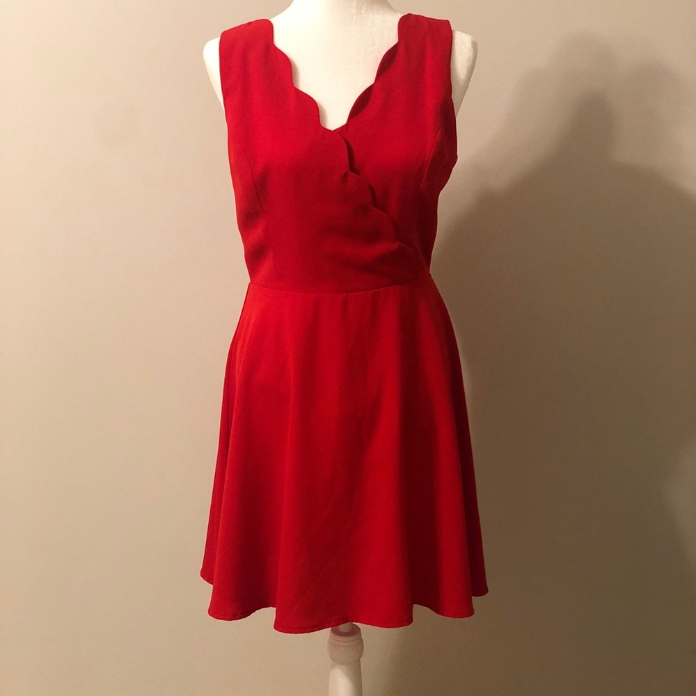 Stunning red party dress